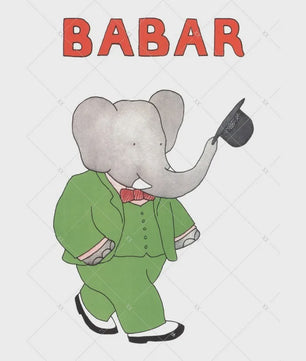 Babar Poster Canvas - Sprookjes Kunst voor Kinderkamer & Babykamer Decoratie