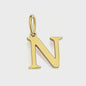 Gouden Initiaal Bedel - Roestvrij Staal - DIY Ketting Bedeltje A-Z