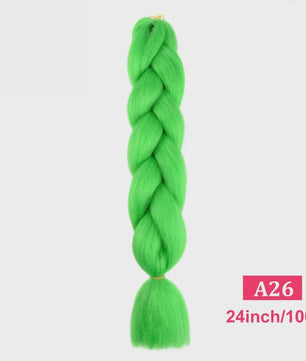 24 Inch Jumbo Braids Haarverlenging - Synthetisch Vlecht Haar in Kleurrijke Tinten
