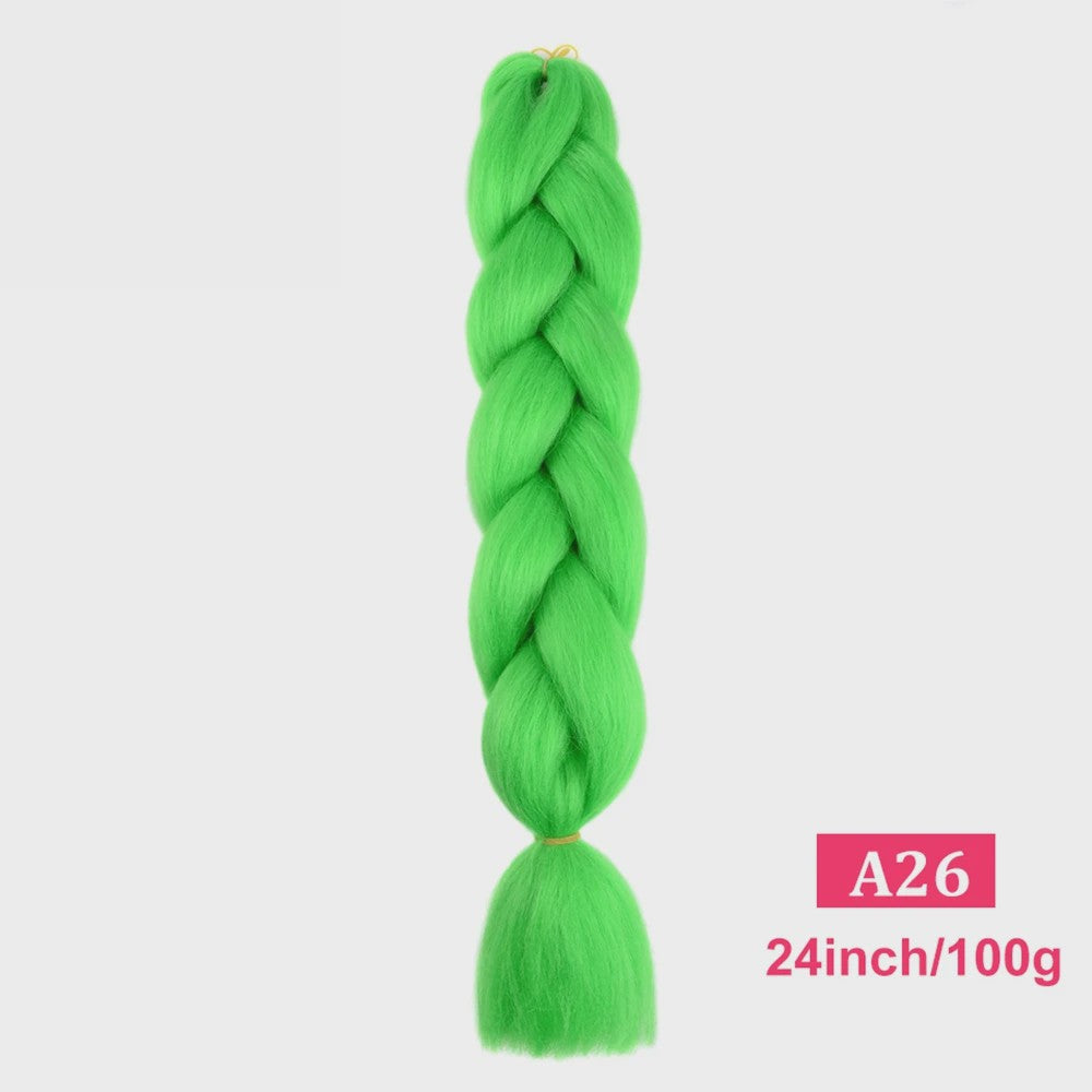 24 Inch Jumbo Braids Haarverlenging - Synthetisch Vlecht Haar in Kleurrijke Tinten