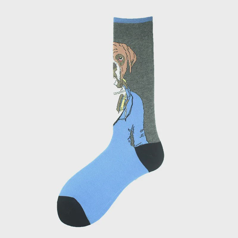 Unisex Happy Socks met Vrolijke Ontwerpen: Dinosaurus, Alien, Haai & Meer
