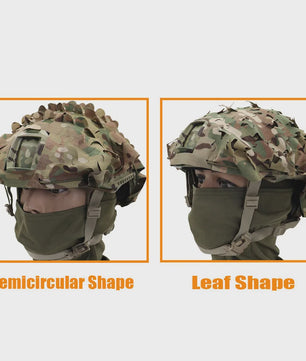 Tactische FAST Helm Cover met Laser Cutting 3D Camouflage - Jacht & Outdoor Accessoires