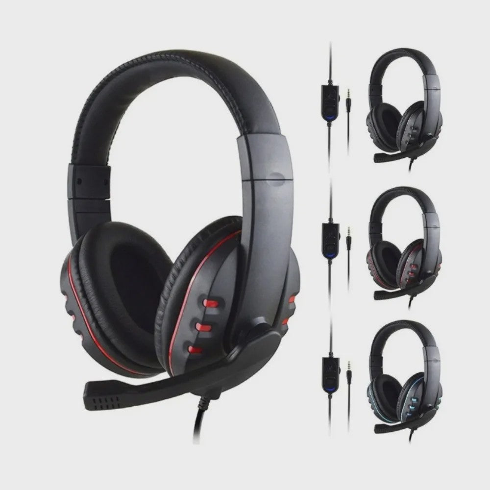 Gaming Headset met Microfoon en Volumeregeling - Bedraad 3.5mm voor PC, PS4, Xbox