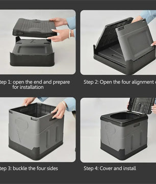 Draagbaar Opvouwbaar Toilet - Compact & Anti-geur voor Auto, Reizen & Noodgevallen