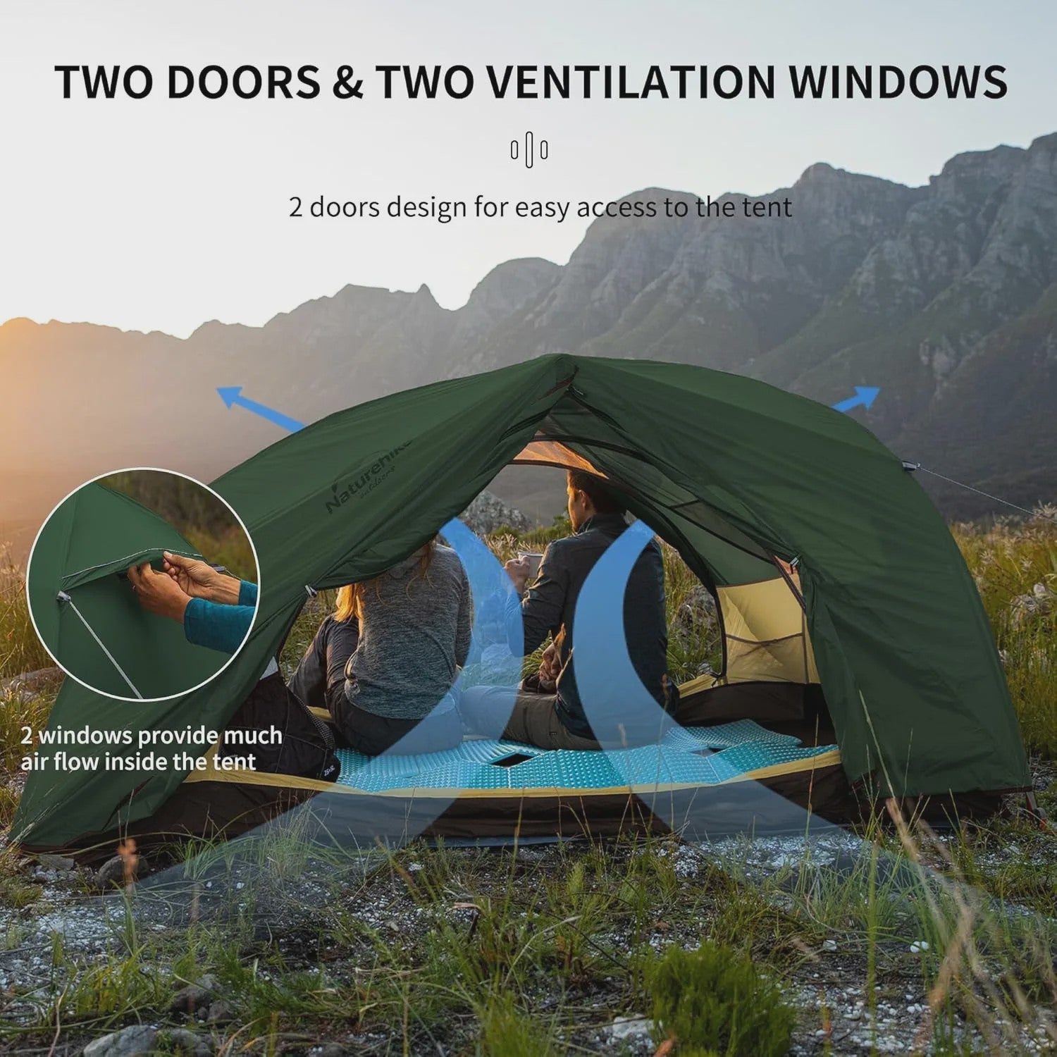 Naturehike Star-River 2-persoons 4-seizoenen ultralichte waterdichte tent