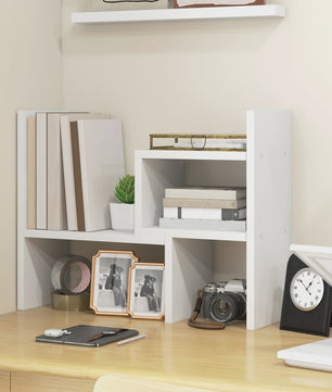 HOMCOM Modulair Bureau Organizer Systeem - 2 Delig, Wit MDF