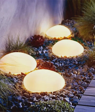 Solar Tuinlamp Steen - Decoratieve LED Verlichting voor Buiten