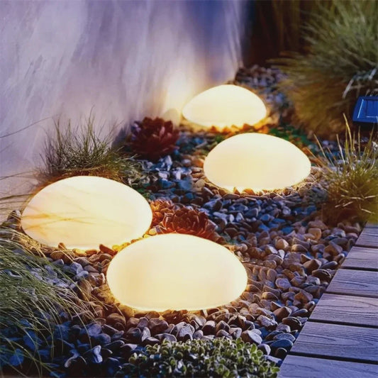 Solar Tuinlamp Steen - Decoratieve LED Verlichting voor Buiten