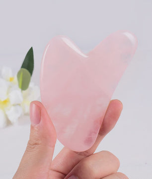 Natuurlijke Jade Gua Sha Schraper & Roller voor Gezichtsmassage - Verstevigende Huidverzorging