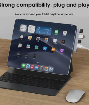 4-Poorts USB-C Hub met PD 60W: USB 3.0, 2.0 & OTG voor MacBook/Tablet