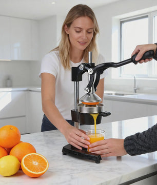 Professionele Handmatige Citruspers van Gietijzer - Zwaar Uitvoering voor Vers Sap