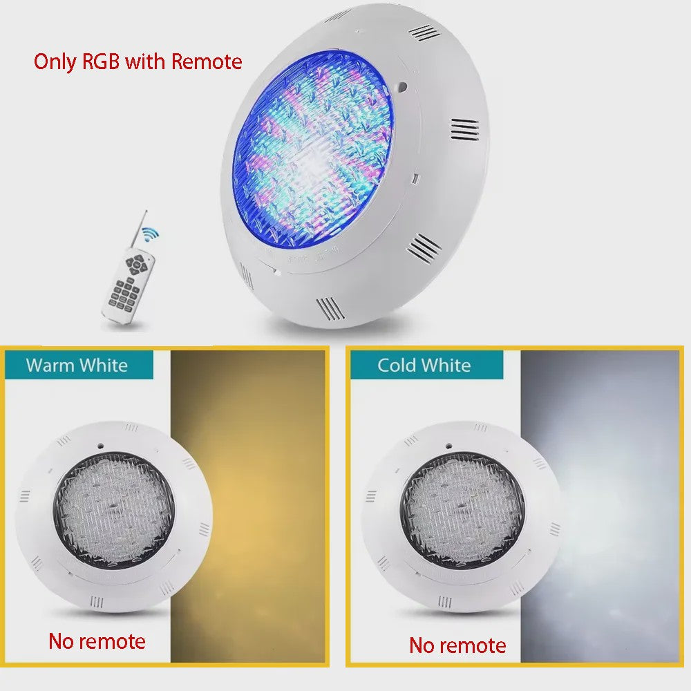 RGB LED Zwembadverlichting - Waterdicht IP68 Wandmontage - Kleurveranderend met Afstandsbediening