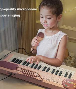 Kids Electric Piano 37 Baby Keyboard with Microphone Singing Songs Development Educational Toy Musical Instrument Games Children