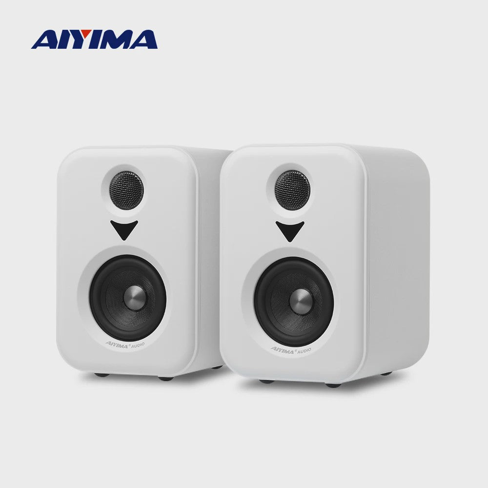 AIYIMA S400 Actieve Boekenplank Luidsprekers - Hifi Studio Monitors met Bluetooth & USB DAC