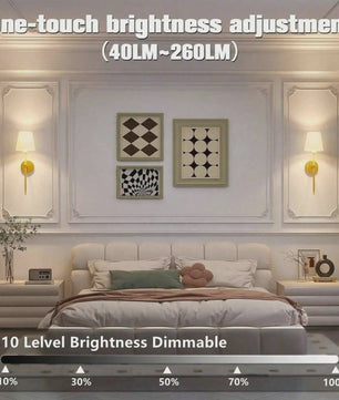 Draadloze Wandlamp met Afneembare Batterijlamp en Afstandsbediening - 15 Kleuren