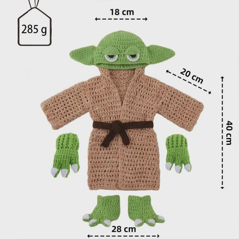 Schattige Baby Halloween Cosplay Outfit & Newborn Fotoshoot Prop - Zachte Gebreide Kleding