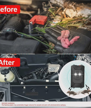Ultrasone Ongedierteverjager voor Auto, Garage & Huis - Met Lichtflitsen