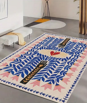 Bohemian Tibetaanse Tijger Vloerkleed - Antislip Decoratief Kleed voor Woonkamer & Slaapkamer