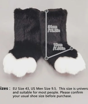 Pluche Poot Laarsjes - Cosplay & Fursuit Kattenpoot Schoenen
