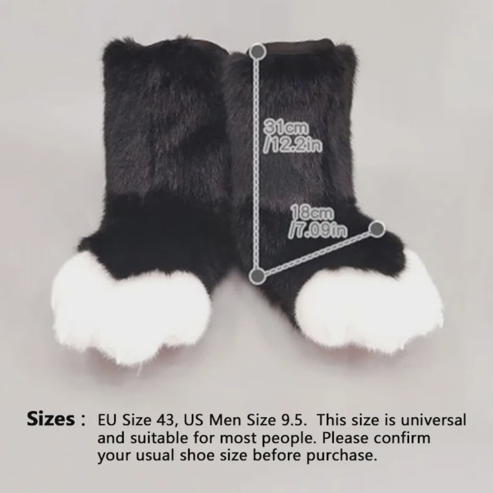 Pluche Poot Laarsjes - Cosplay & Fursuit Kattenpoot Schoenen