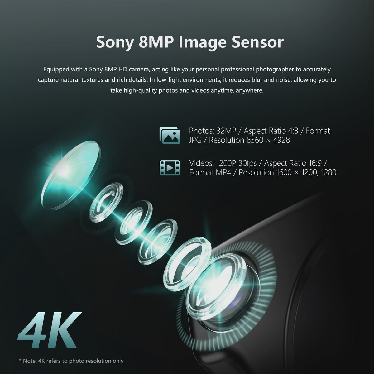 Blackview BV300 AI Smart Bril: 4K Video, 8MP Camera, Vertaling & Bellen