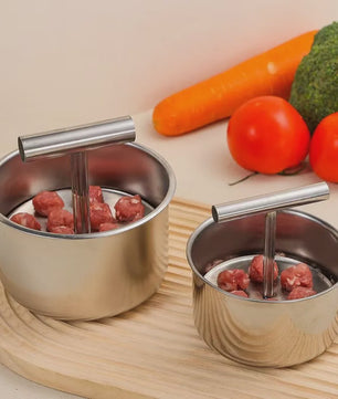 RVS Gehaktbal Maker - Handmatige Pers voor Perfecte Gehaktballen