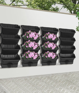 16-Vaks Verticale Tuin Muurplanter - Hangende Plantenbak voor Balkon & Tuin