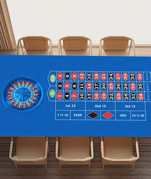 Professionele Roulette Tafelmat - 90x180cm Casino Speelkleed met Antislip Rubberen Onderkant