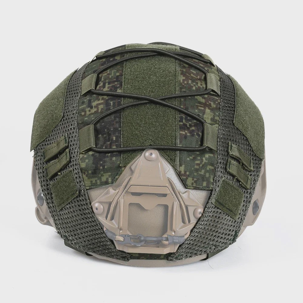 Tactische Helm Cover met Elastisch Koord voor Fast Helm - Airsoft & Paintball Camouflage