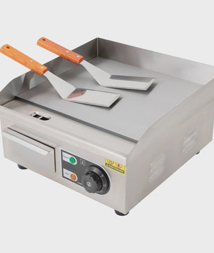 Elektrische Bakplaat 2000W - RVS Teppanyaki Grill met Verstelbare Temperatuur (50-300°C)