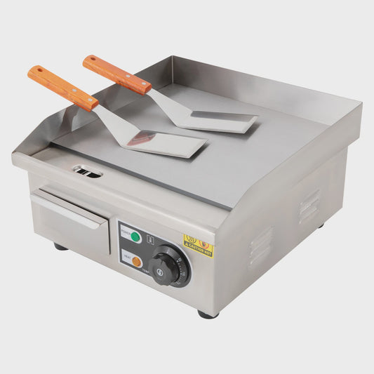 Elektrische Bakplaat 2000W - RVS Teppanyaki Grill met Verstelbare Temperatuur (50-300°C)
