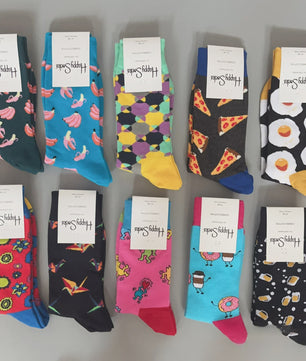Happy Socks Heren Sokken Katoen - Maat 41-46 EU