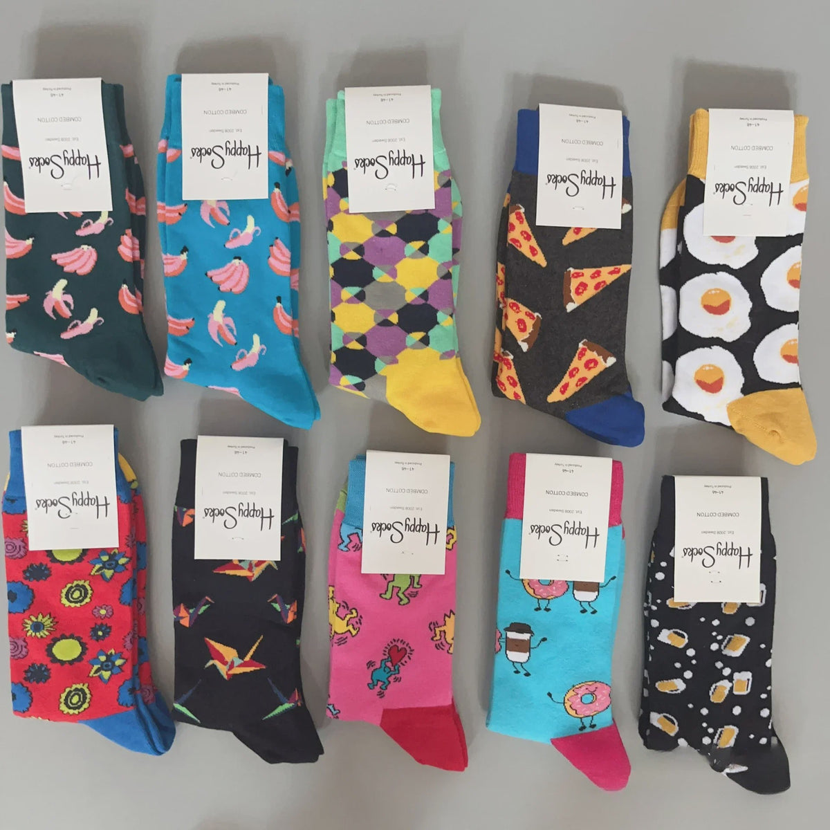 Happy Socks Heren Sokken Katoen - Maat 41-46 EU