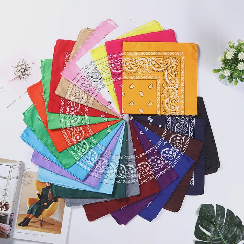 20-delige Set Paisley Bandana Sjaaltjes - Kleurrijk & Veelzijdig voor Mannen en Vrouwen