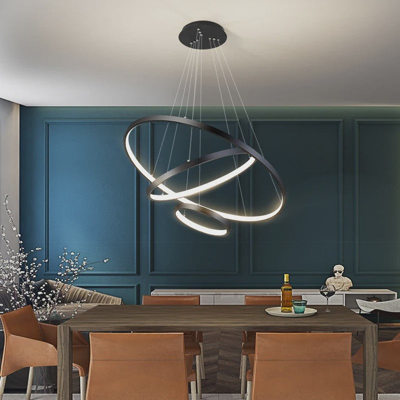Moderne LED Plafondlamp Kroonluchter - Stijlvol Design voor Woonkamer, Slaapkamer & Eetkamer