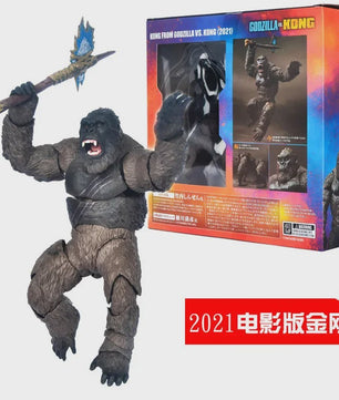 King Kong Actiefiguur 14cm - Godzilla vs. Kong (2021) - Beweegbare Gewrichten & Accessoires