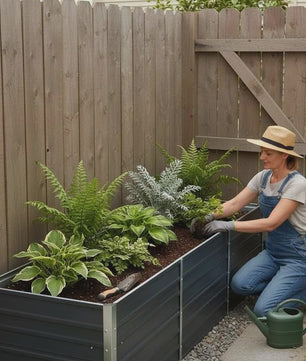Verhoogd Plantenbed Staal Antraciet 240x40x77cm - Duurzaam & Stijlvol Tuinieren