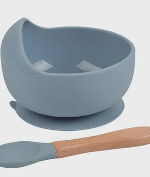 Siliconen Babyspeelgoed Kom en Lepel Set - BPA-vrij, Vaatwasmachinebestendig
