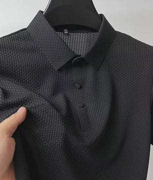 Heren Zomer Polo Shirt Korte Mouw Ademend Sneldrogend Mesh Zakelijk Casual