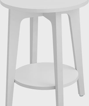VASAGLE Ronde Bijzettafel met Opberglaag - Modern Design, 40x50 cm