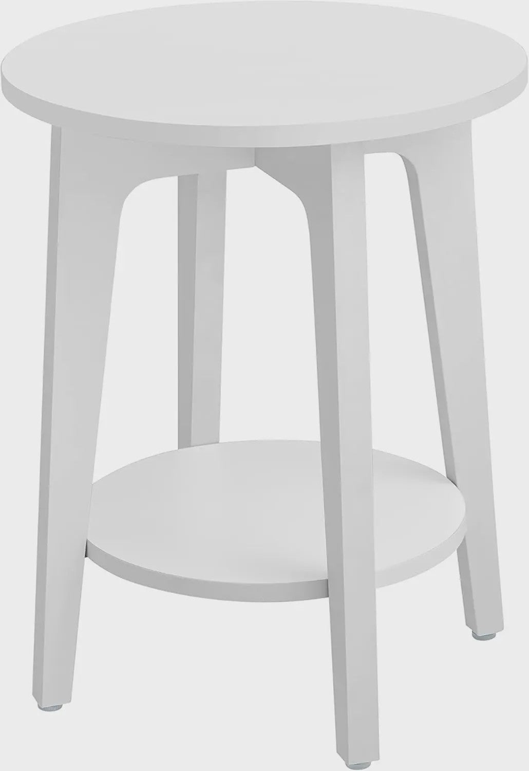 VASAGLE Ronde Bijzettafel met Opberglaag - Modern Design, 40x50 cm