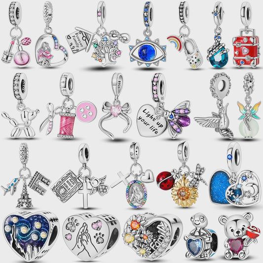 925 Sterling Zilveren Bedel: Vlinder & Vuurvliegje - DIY Sieraden voor Armband & Ketting
