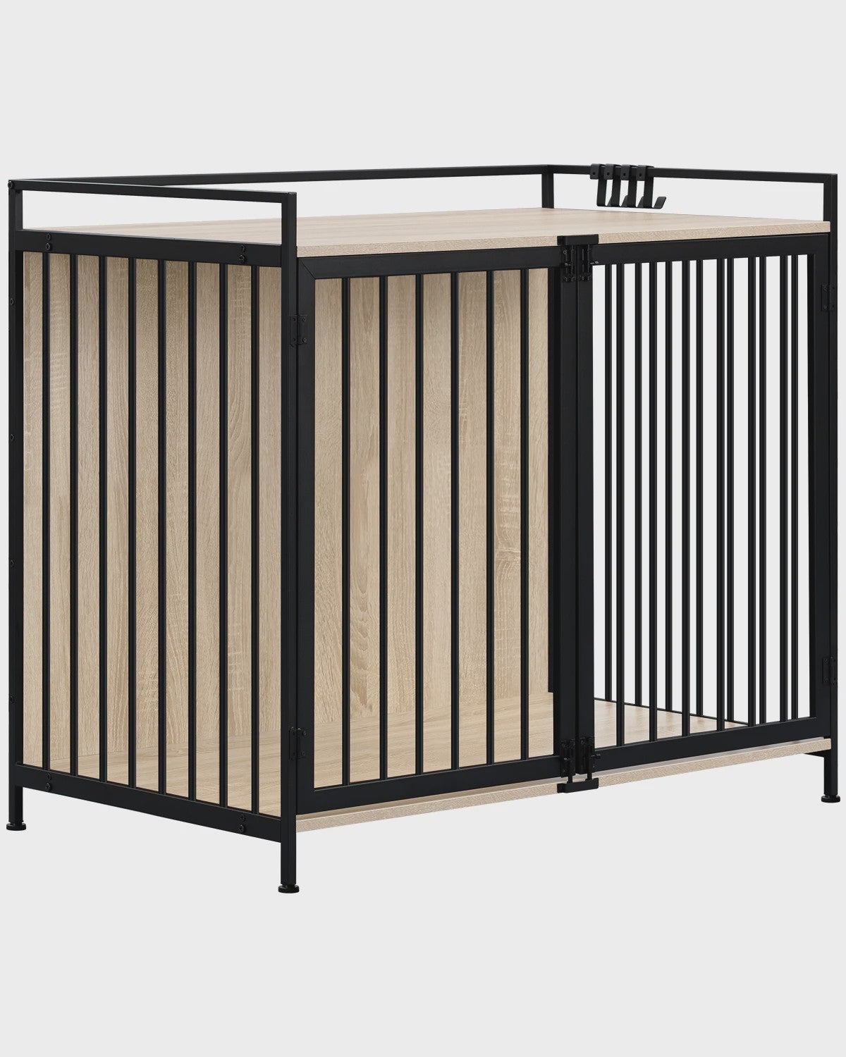 Stijlvolle Houten Hondenkennel met Afsluitbare Deur - 104x92x60cm