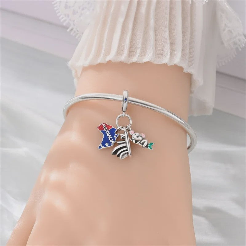 925 Sterling Zilveren Bedel Sydney Landmark & Koala - Perfect voor Pandora Armbanden