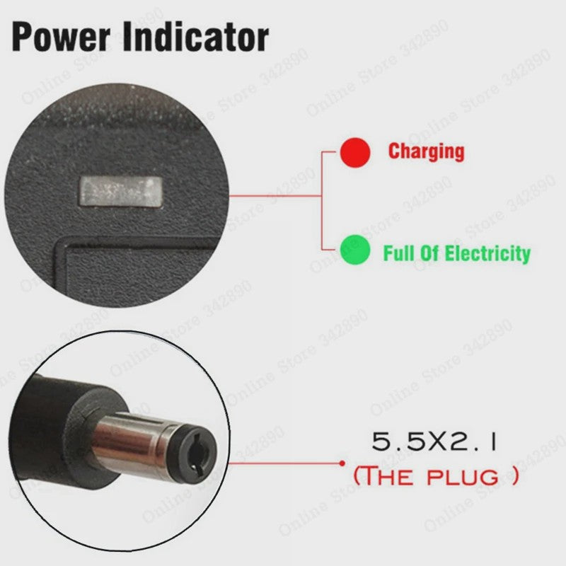 54.6V 2A Snellader voor 48V Li-ion Batterij (E-bike)