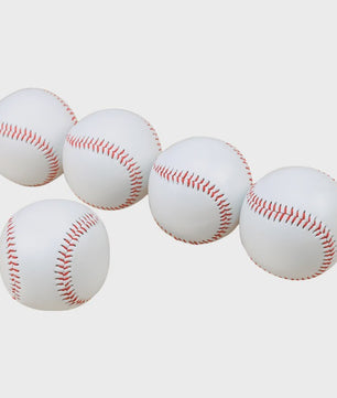 Set van 12 Baseball Softbal Trainingsballen - 9 Inch, Handgemaakt, Hard & Zacht