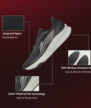 Li-Ning Red Hare 9 Hardloop- en Trainingssneakers voor Heren - Ademend & Duurzaam