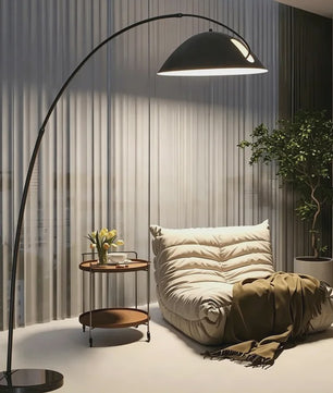 Moderne LED Boog Vloerlamp - Dimbare Stijlvolle Verlichting voor Woonkamer & Slaapkamer