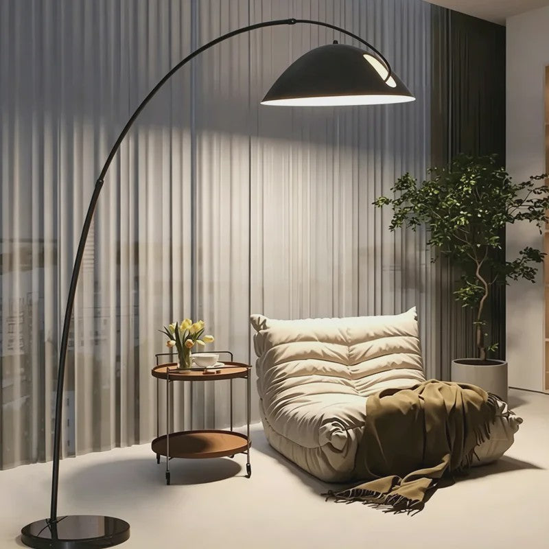 Moderne LED Boog Vloerlamp - Dimbare Stijlvolle Verlichting voor Woonkamer & Slaapkamer