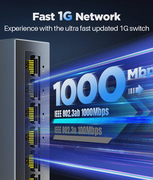 Gigabit Netwerk Switch 16 Poorten 1000Mbps - High Performance Smart Ethernet Hub